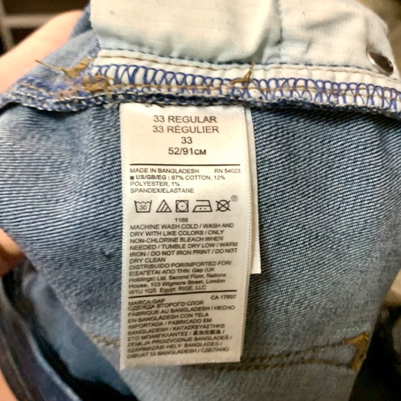 Women’s GAP, 1969 boho/western stretch bootcut blue jeans/ 33R/ US size 14-16 - Picture 9 of 14